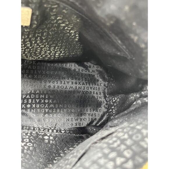 Kate Spade Grand‎ Street Rachelle Satchel Porcelain Black Leather Authenticated - Picture 15 of 16